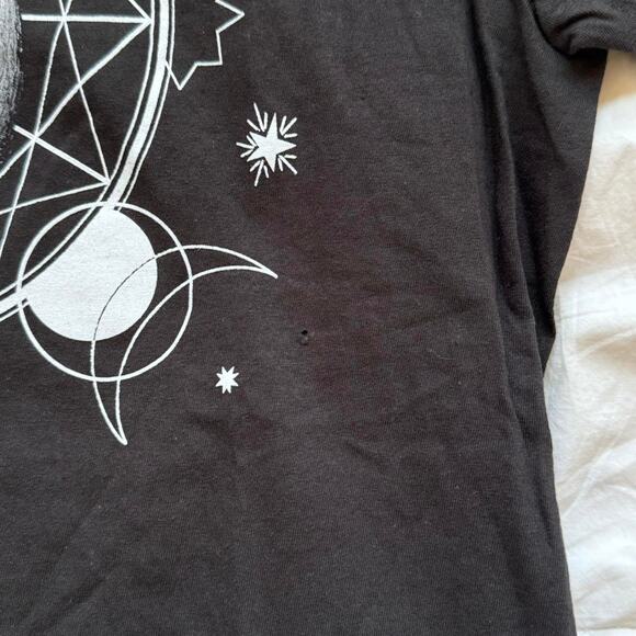 nightmare before Christmas Celestial jack skellington black graphic tee sz m - Picture 3 of 8